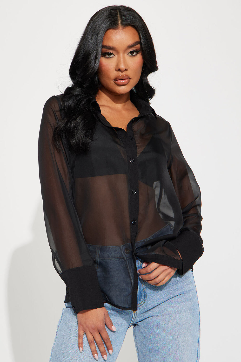 

Рубашка Fashion Nova 22GWF8576, черный