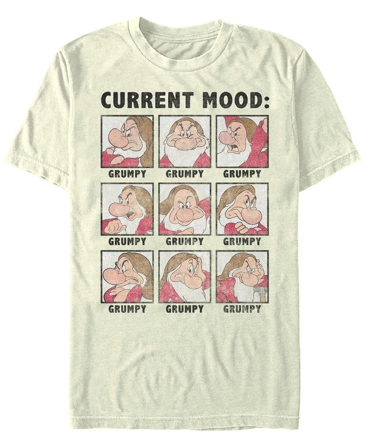 Мужская футболка disney snow white current mood: grumpy с коротким рукавом Fifth Sun