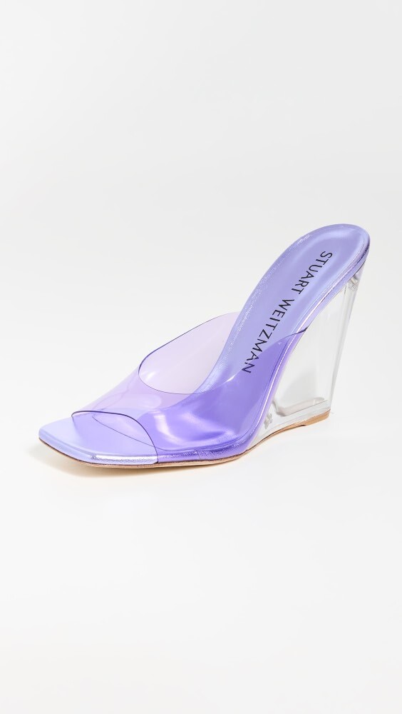 

Сандалии Stuart Weitzman Tia 100mm Lucite Wedge