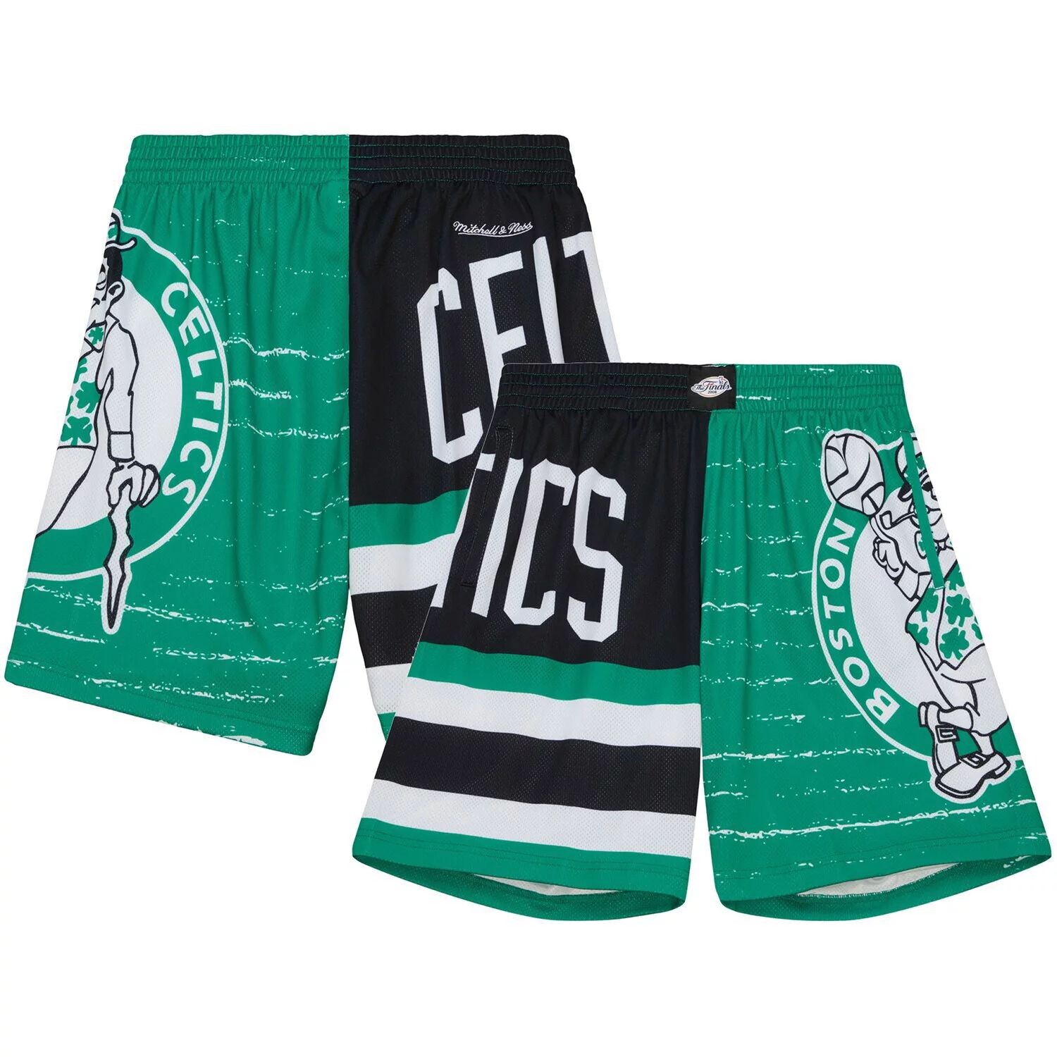 

Мужские шорты Mitchell & Ness Kelly Green/Black Boston Celtics Jumbotron 3.0
