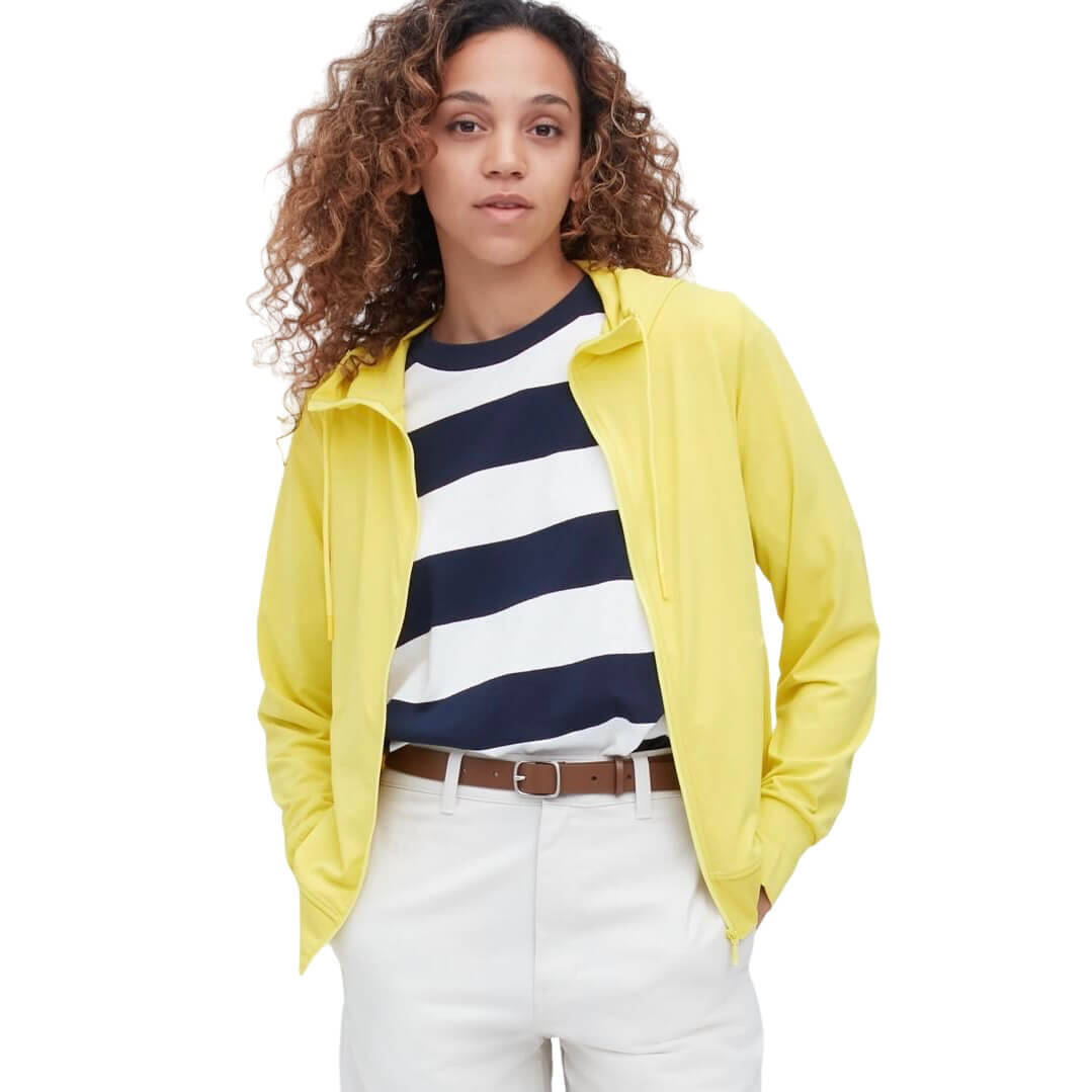 

Толстовка Uniqlo Airsm Mesh UV Protection Zipped, желтый
