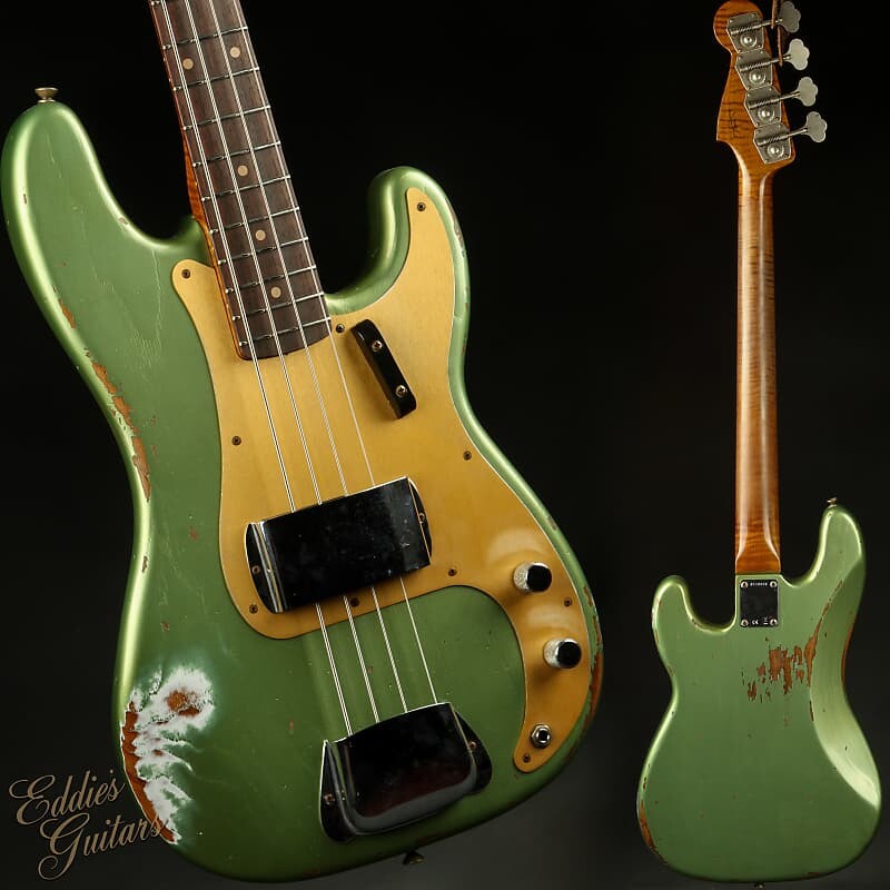 

Гитары Fender Eddie's Exclusive Custom Shop 1957 Precision Bass Heavy Relic - Super Faded Aged Sherwood Gr Eddie's Guitars Exclusive Custom Shop 1957 Precision Bass Heavy Relic - Super Faded Aged Sherwood Gr
