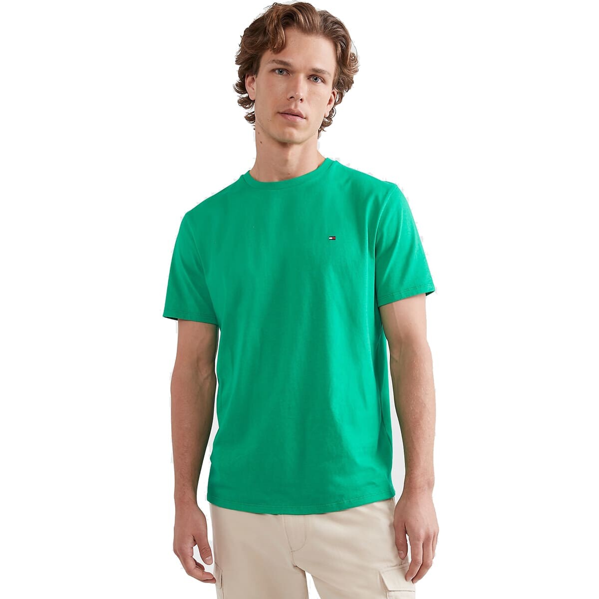 

Футболка Tommy Hilfiger Essential Solid, зеленый