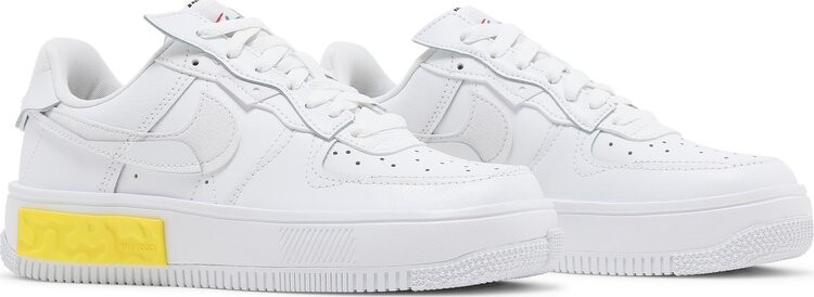 Nike air force 1 shop white and yellow womens