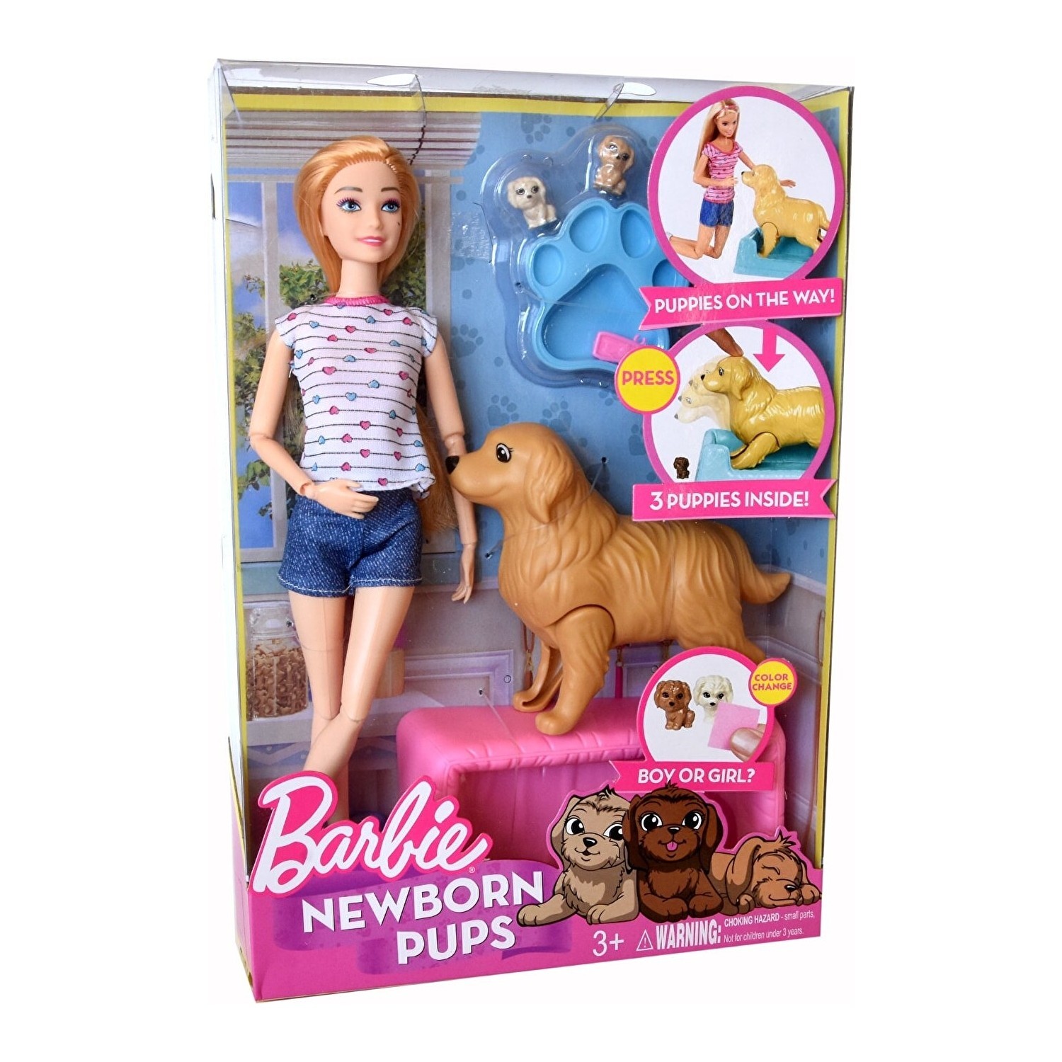

Игровой набор Barbie - мама-собака и новорожденные щенки