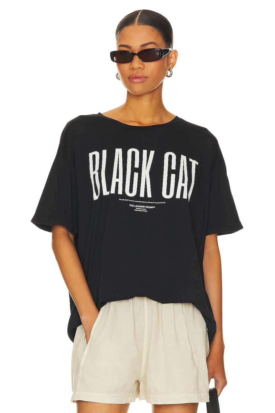 

Футболка The Laundry Room Black Cat Oversized, черный