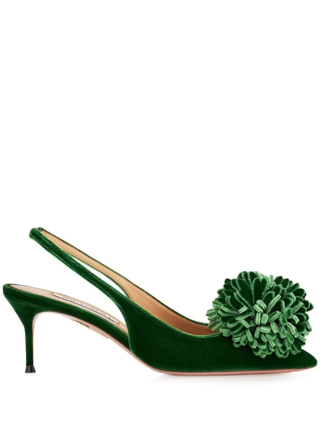 

Aquazzura туфли Couturier 65 с ремешком на пятке, зеленый