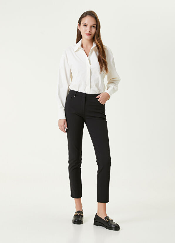 

Узкие брюки с нормальной талией Beymen Collection, черный