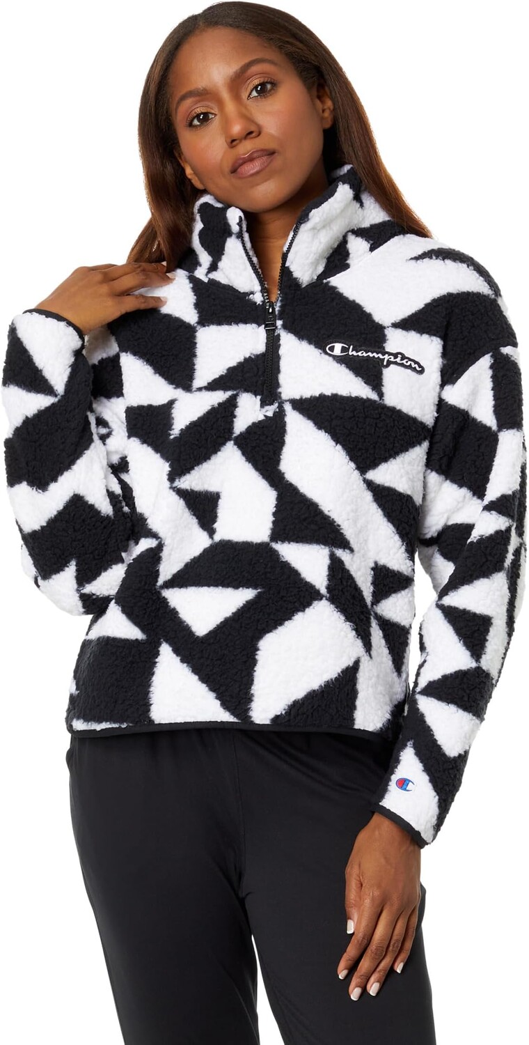 

Толстовка Sherpa 1/4 Zip Champion, цвет Apres C Geo 2 White