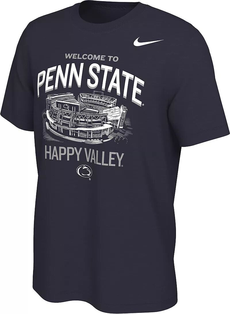 

Мужская синяя футболка Nike Penn State Nittany Lions Stadium