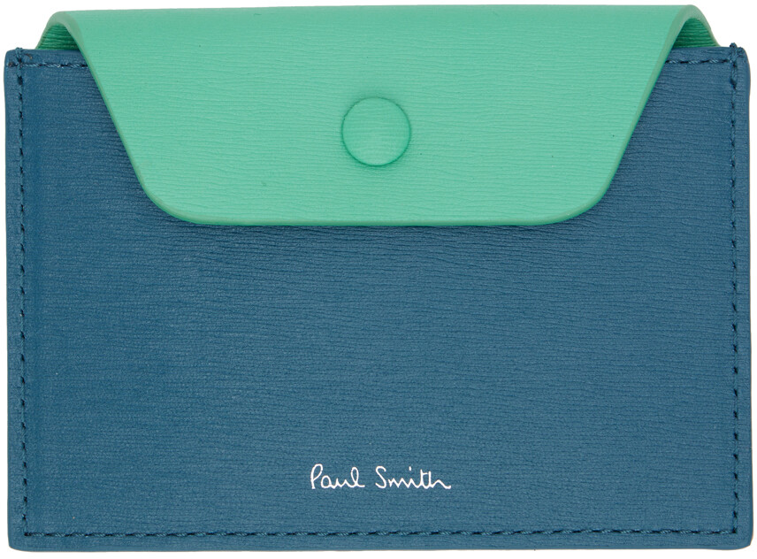 

Синяя визитница-концертина Paul Smith