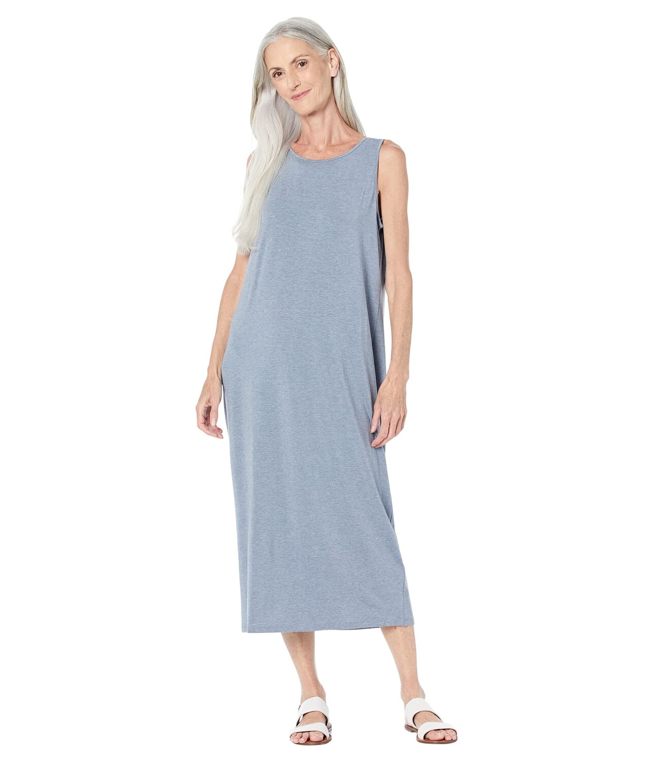 

Платье Eileen Fisher, Jewel Neck Full-Length Dress