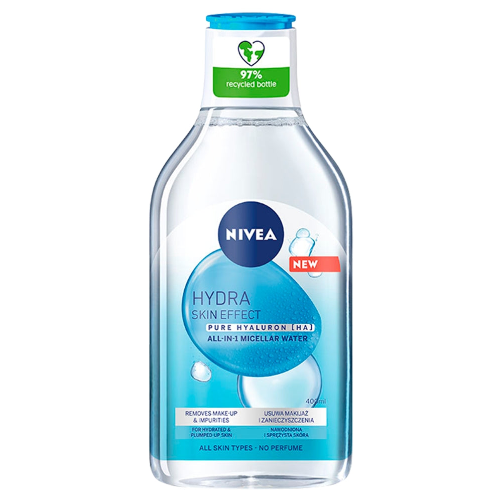 цена Nivea Мицеллярная вода Hydra Skin Effect для лица 400мл