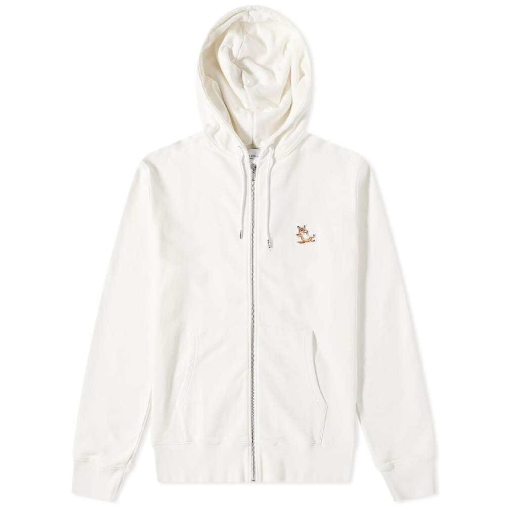 

Толстовка Maison Kitsune Chillax Fox Patch Zipped Hoody, Белый
