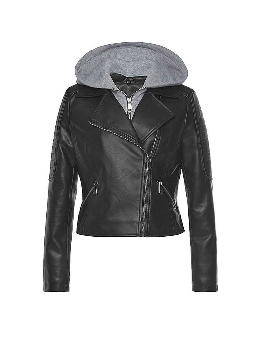 

Куртка кожаная Lascana Cropped Leather, черный