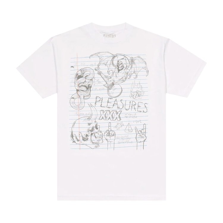 

Футболка Pleasures Homework T-Shirt 'White', белый
