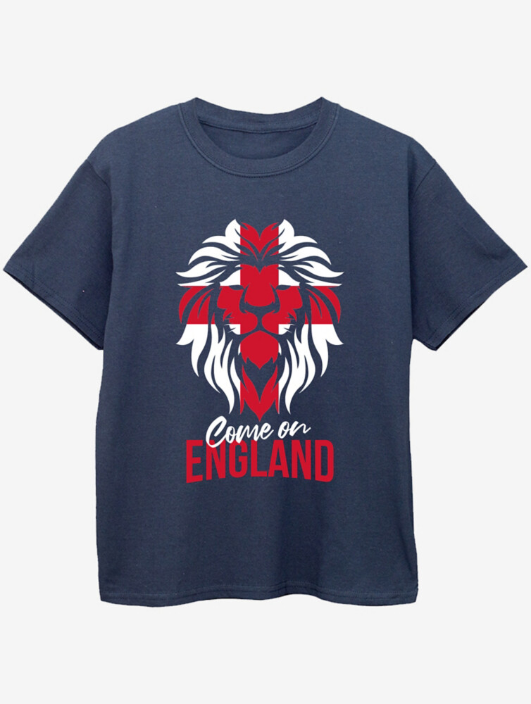 

Детская темно-синяя футболка с принтом NW2 England Football Slogan George., нави, Синий