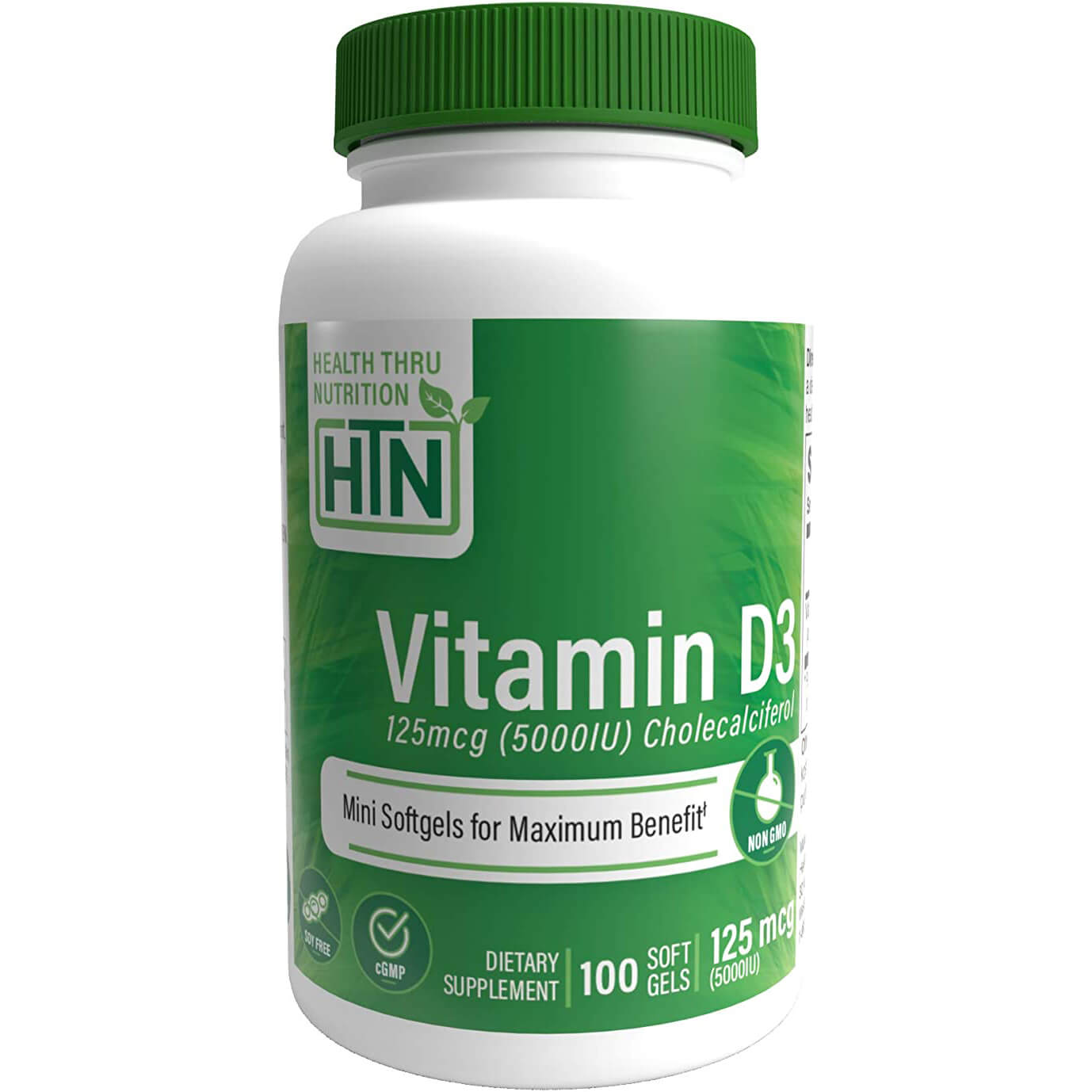 Витамин D3 Health Thru Nutrition, 100 мини-капсул bluebonnet nutrition растительные омега 3 6 9 кислоты 90 мягких желатиновых капсул