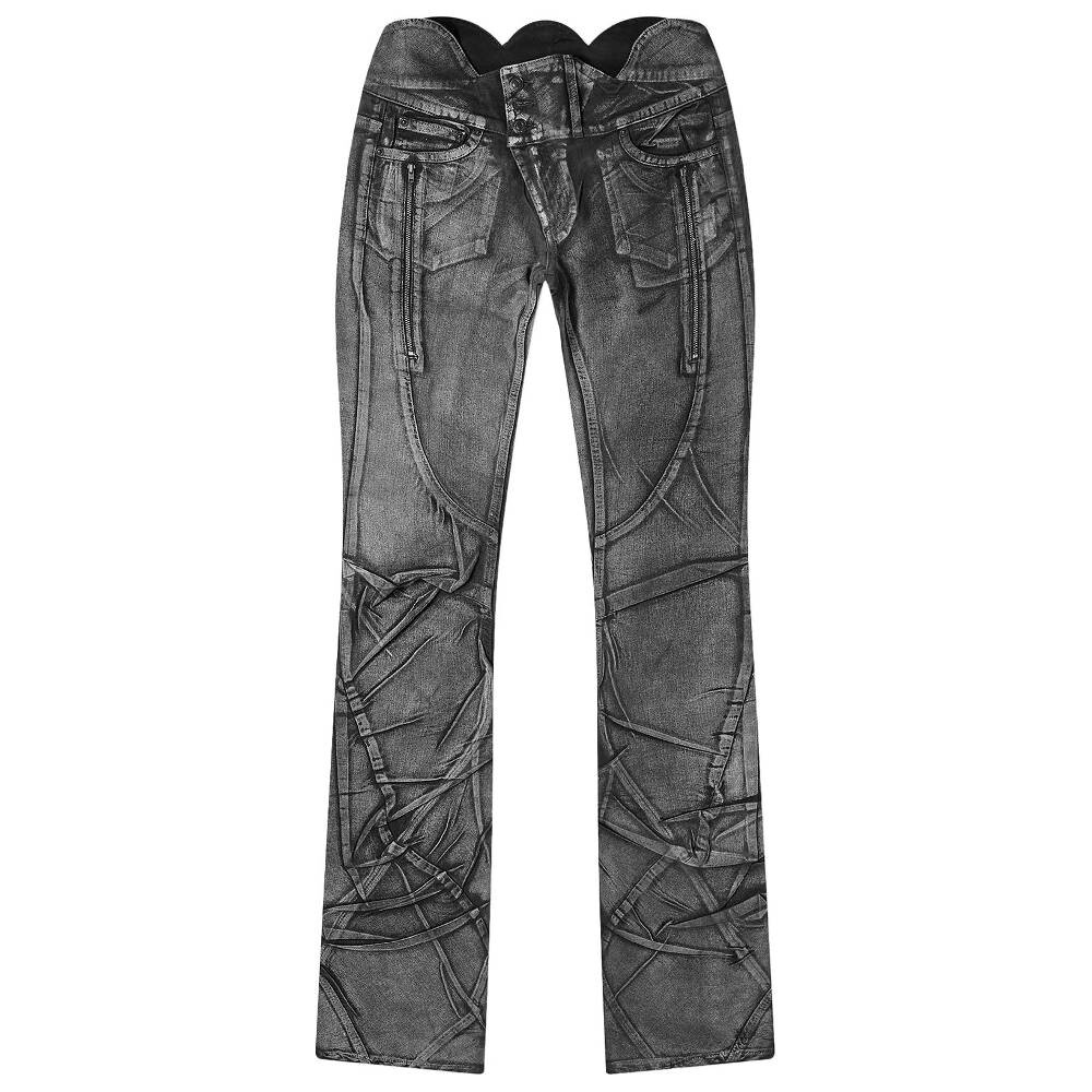 

Джинсы Ottolinger Big Waistband Drape, черный/белый