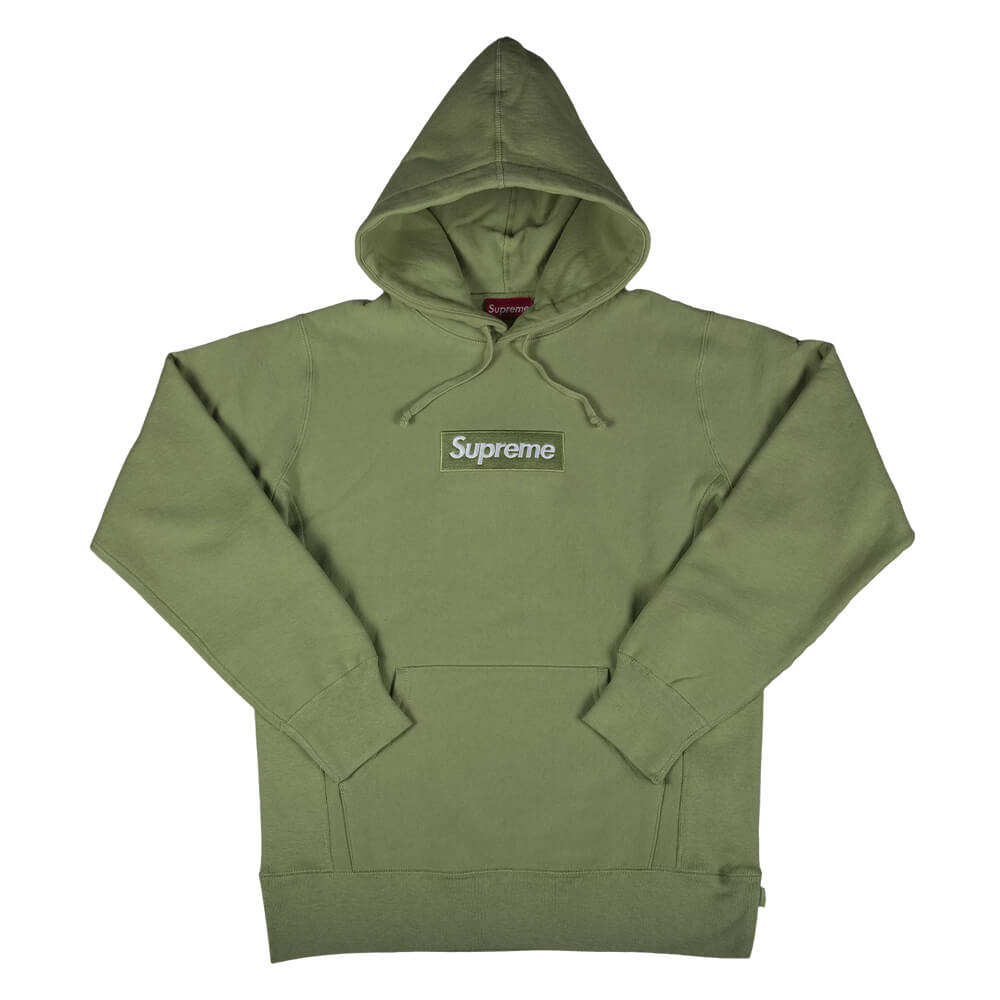 цена Толстовка Supreme Box Logo Hooded, зелёный