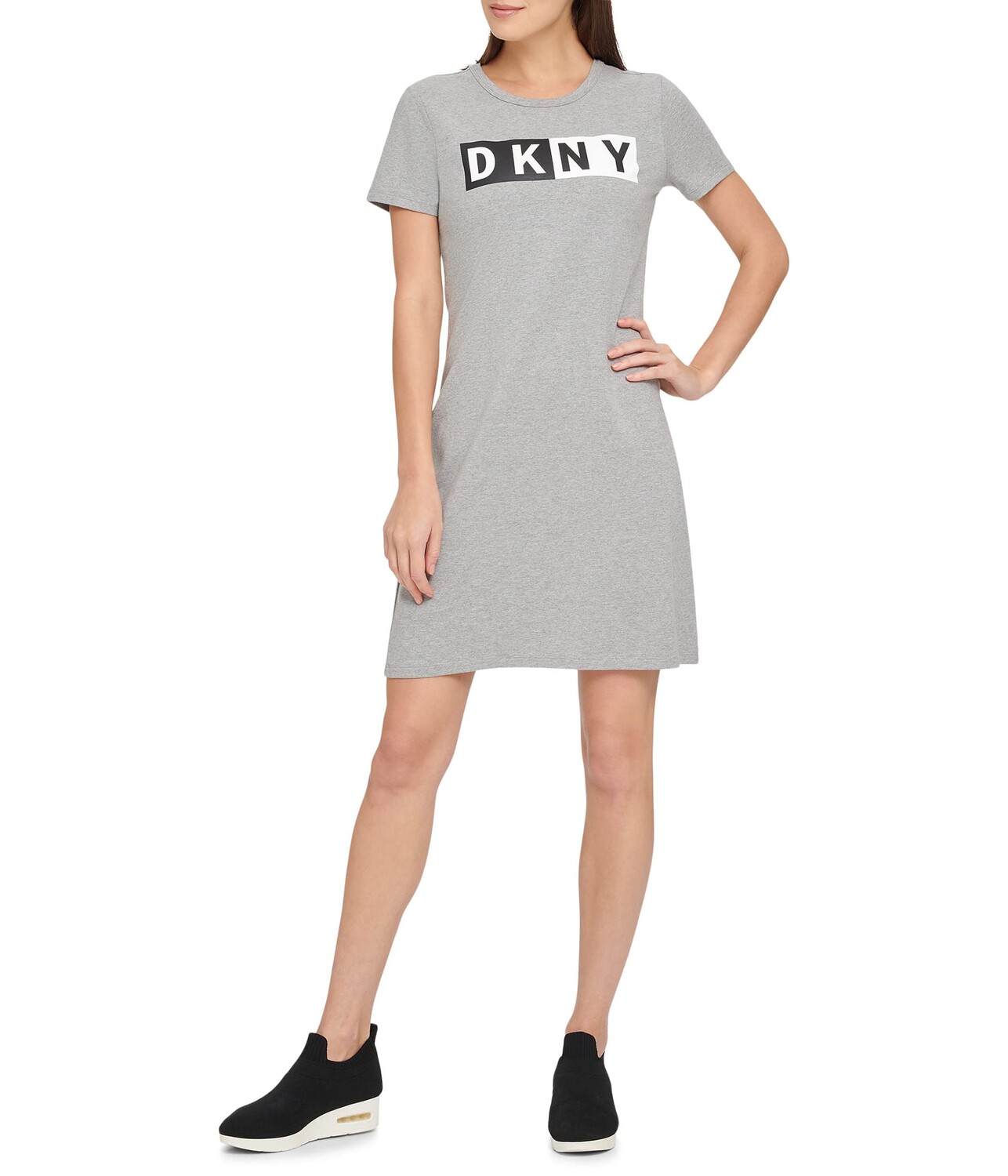 

Платье DKNY, Two-Tone Logo T-Shirt Dress