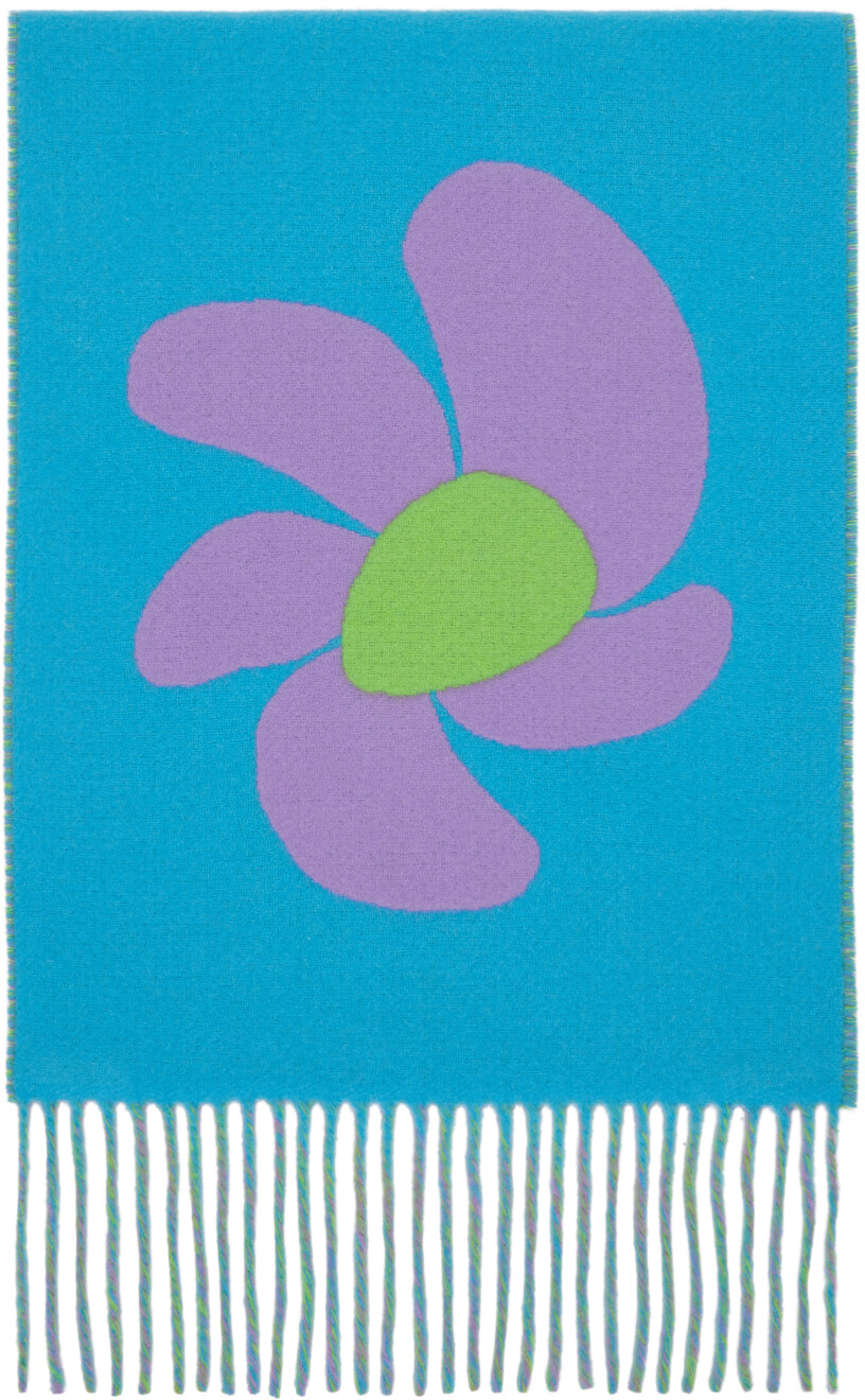 

Фиолетово-синий шарф Le Papier Flower Power Jacquemus