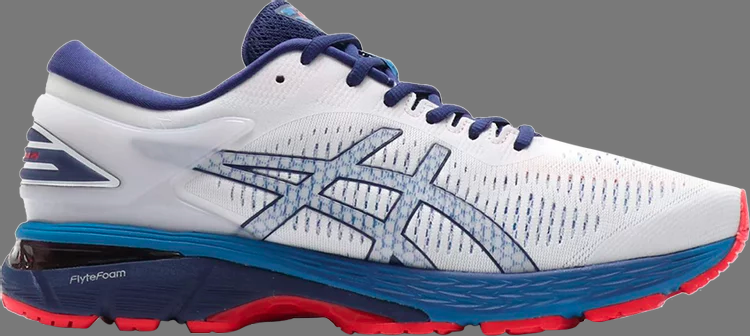 

Лимитированные кроссовки gel kayano 25 'white blue print' Asics, белый