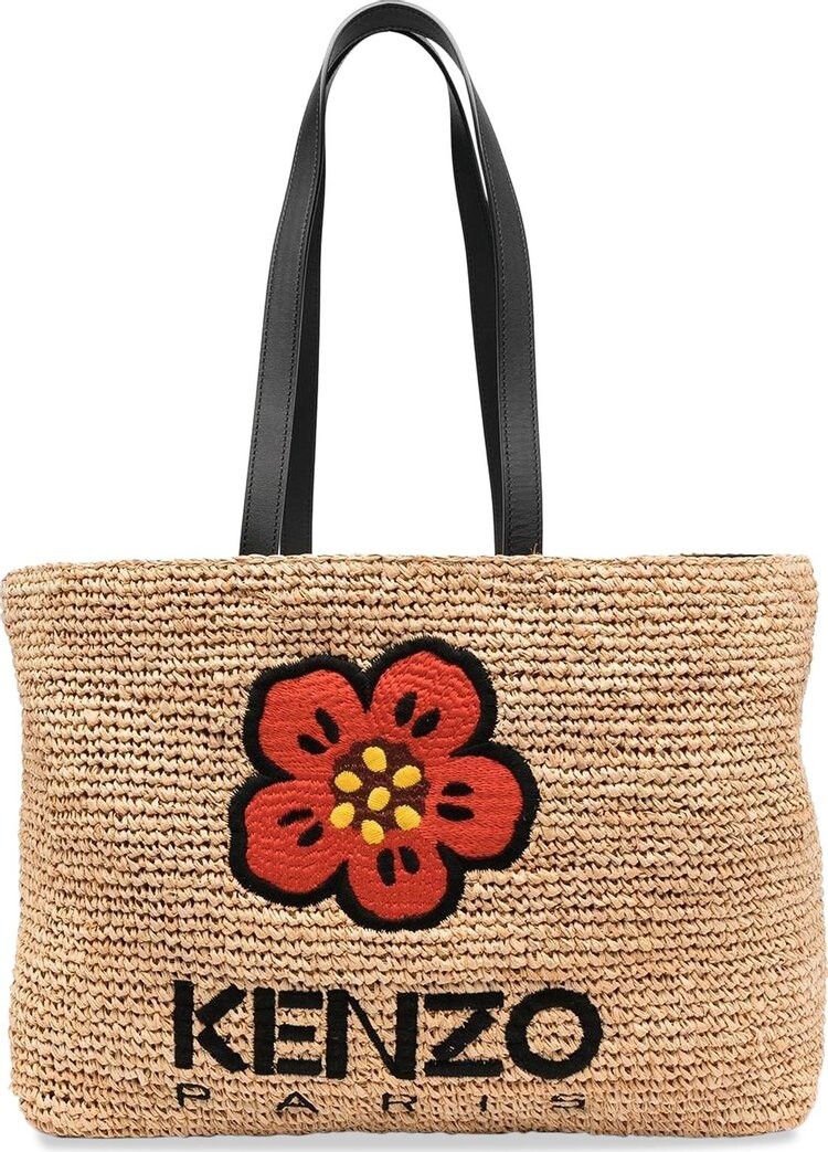 

Сумка Kenzo Boke Flower Tote Bag Black, загар