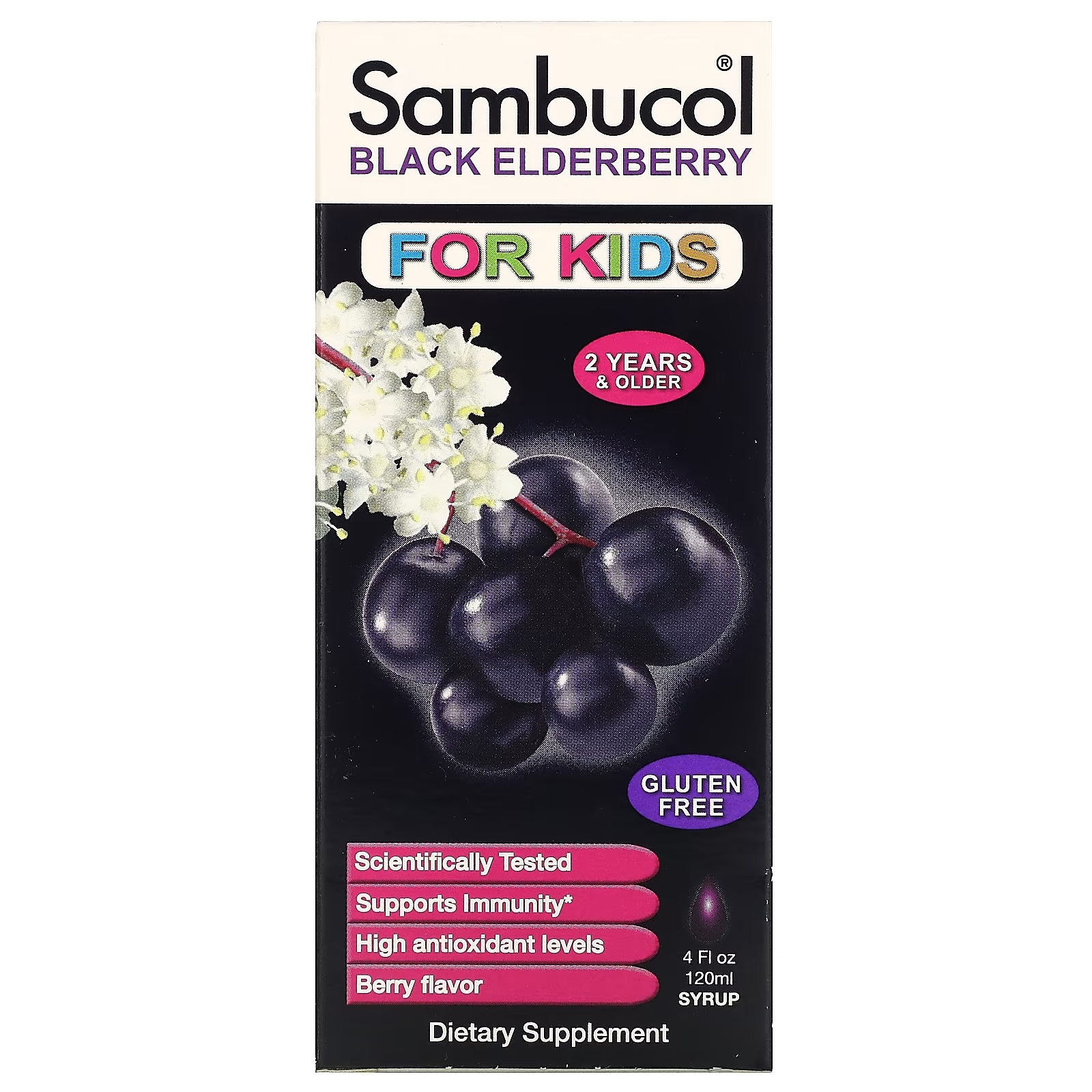 цена Сироп для Детей Sambucol, поддержка иммунной системы, черная бузина