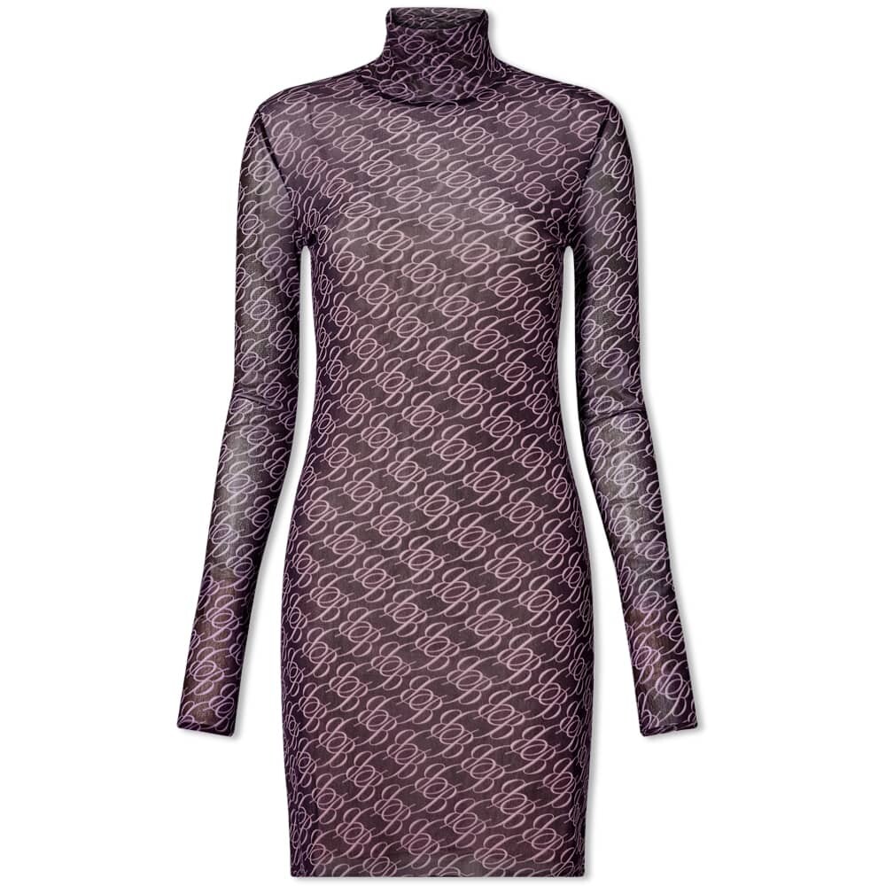 

Платье Blumarine High Neck Mesh Mini Dress