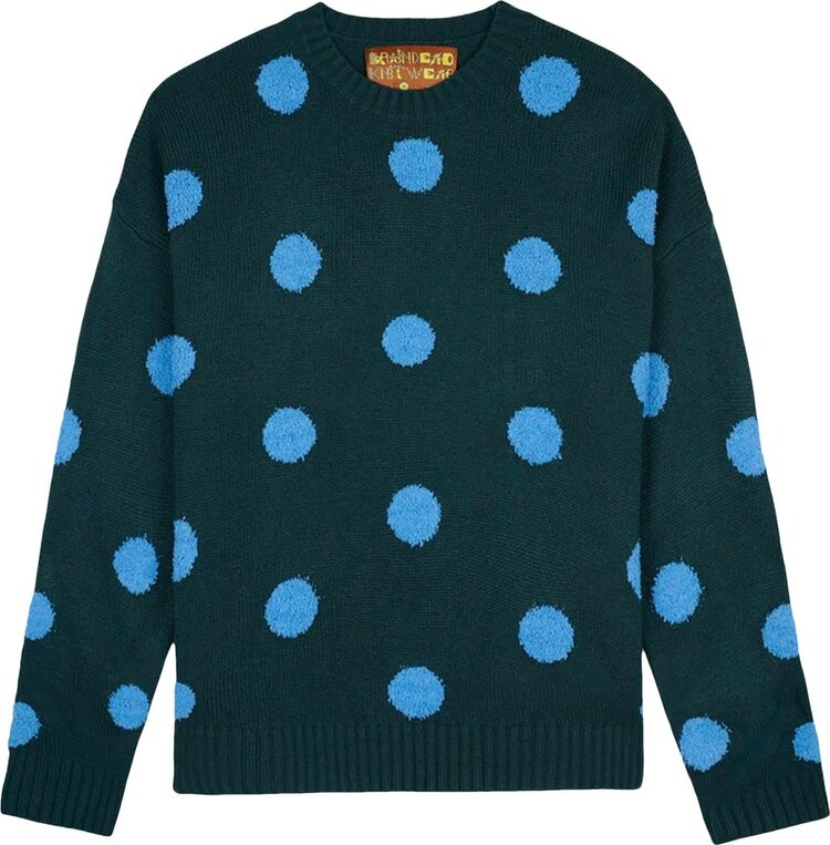 

Свитер Brain Dead Polka Pile Crewneck Sweater 'Mallard', зеленый