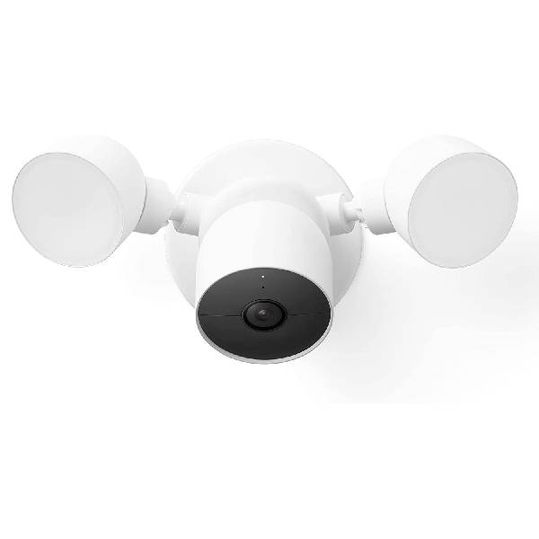 Камера наружная Google Nest Outdoor с прожектором, проводная, белый ip камера eve cam 10ebk8701