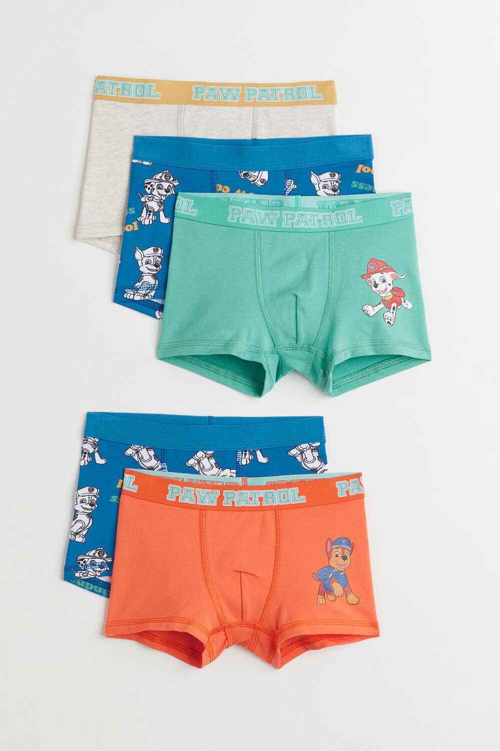 

Комплект трусов H&M Kids Boxer Paw Patrol, 5 предметов, синий