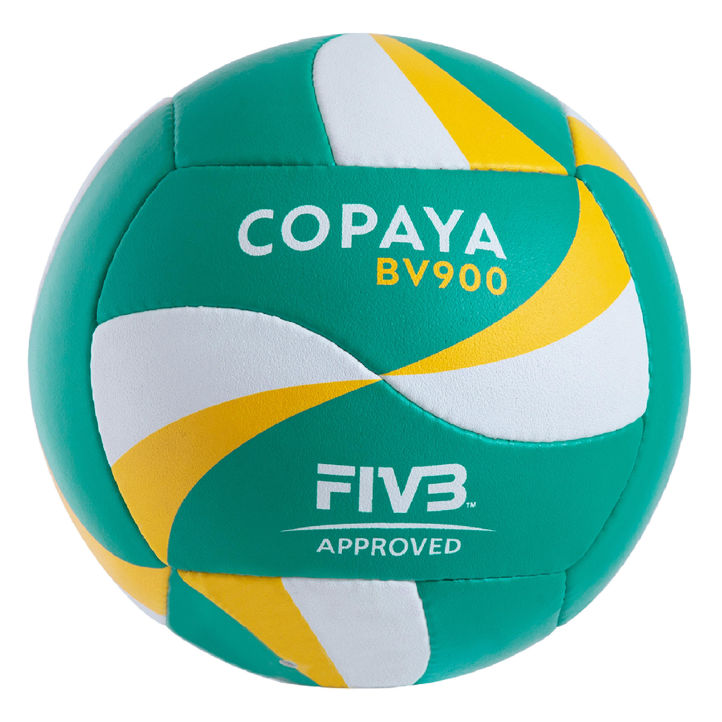 Мяч для пляжного волейбола BV900 FIVB желто-зеленый COPAYA, карибский  зеленый/неоново-желтый – купить с доставкой из-за рубежа через платформу  «CDEK.Shopping»