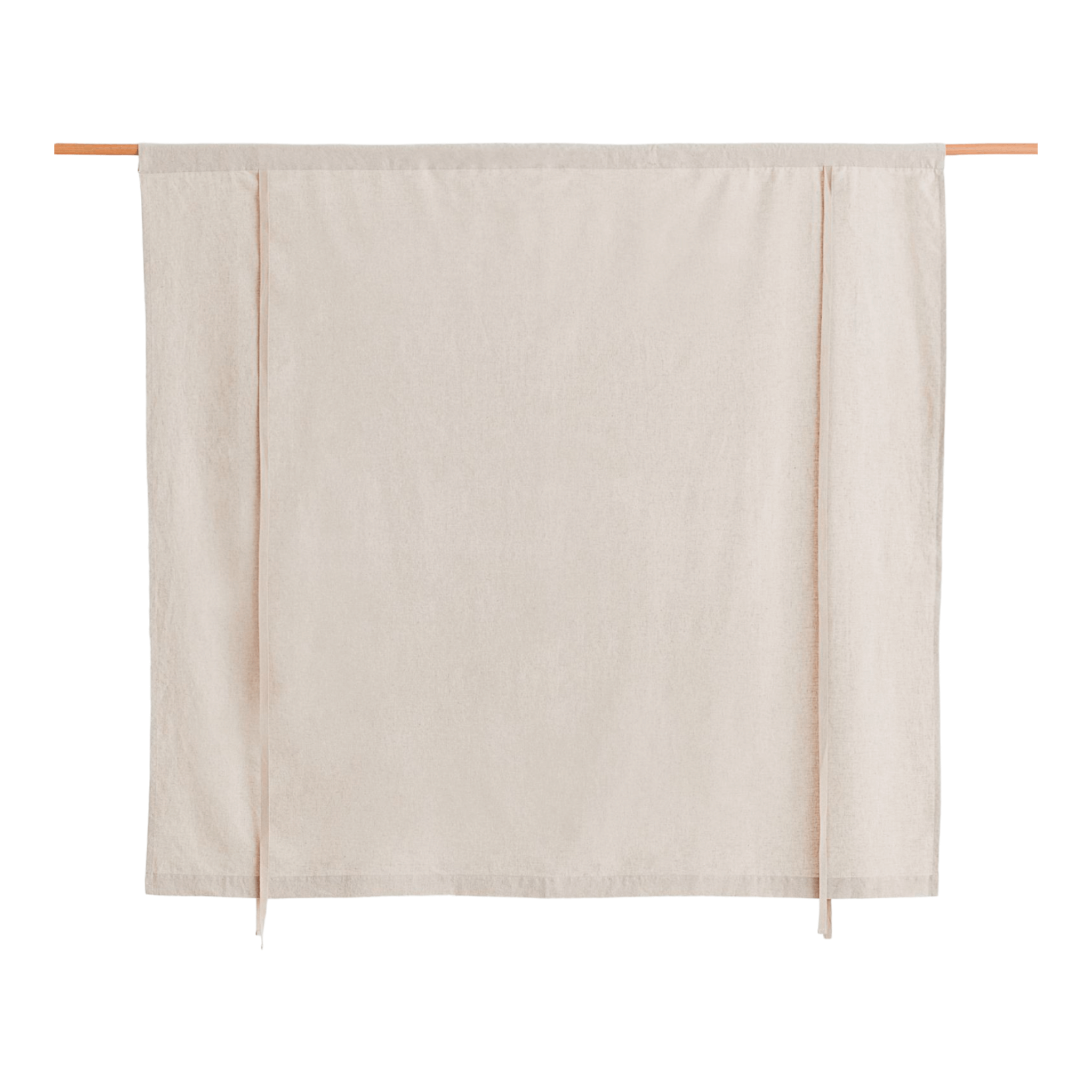 Шторы H&M Home Linen-blend Roll-up, светло-бежевый - фото