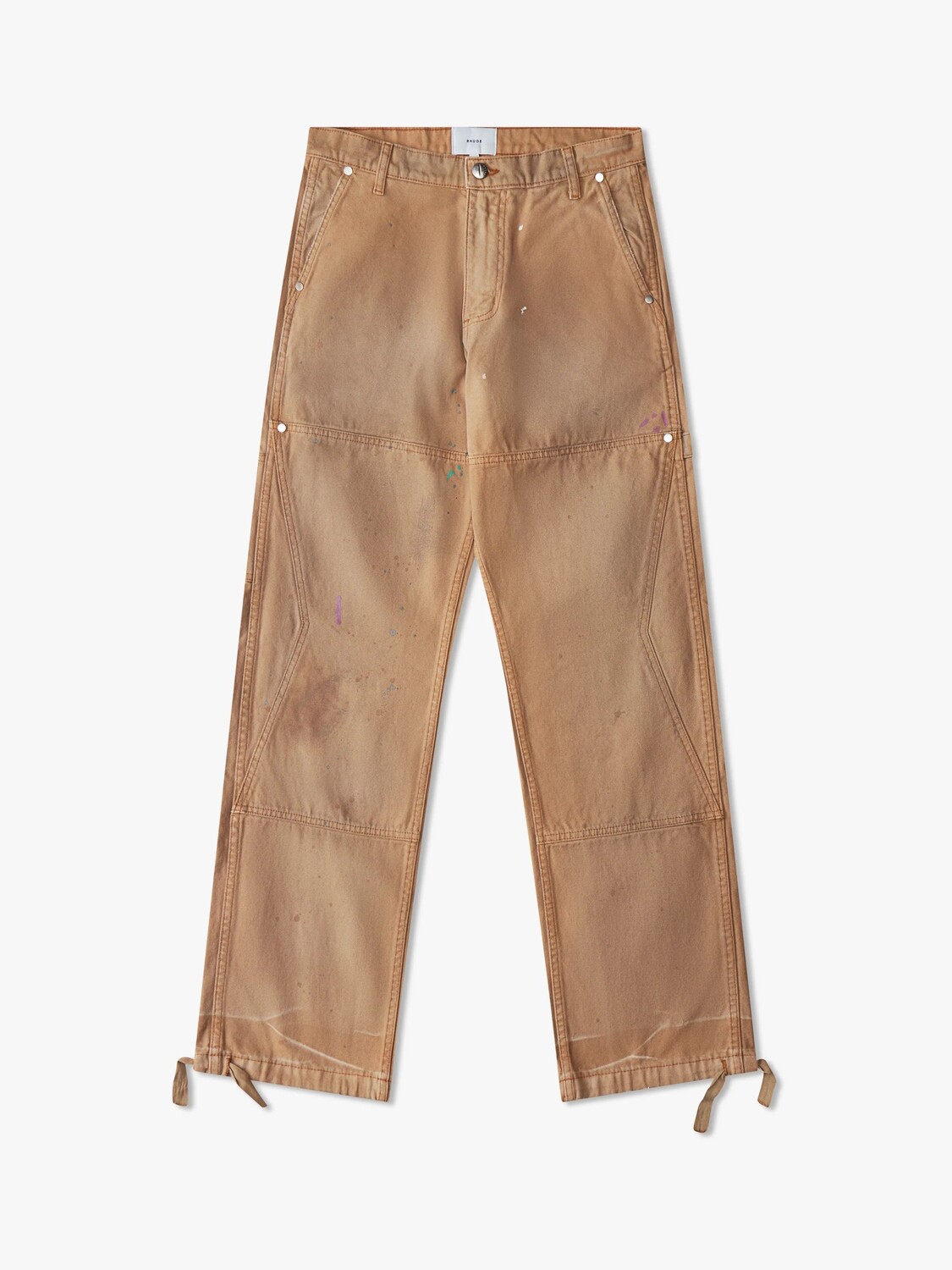 

Брюки Rhude Chevron Painter, бежевый