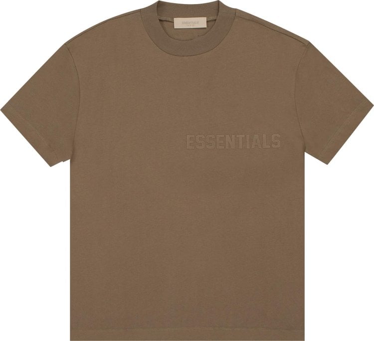 Футболка Fear of God Essentials Short-Sleeve Tee 'Wood', коричневый - фото