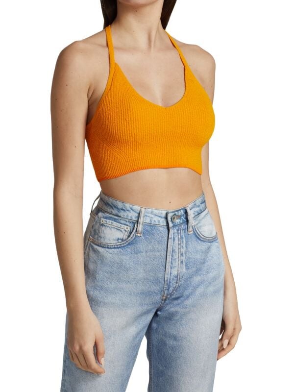 

Топ с Бюстгальтером Rag & Bone Soleil в рубчик, deep yellow