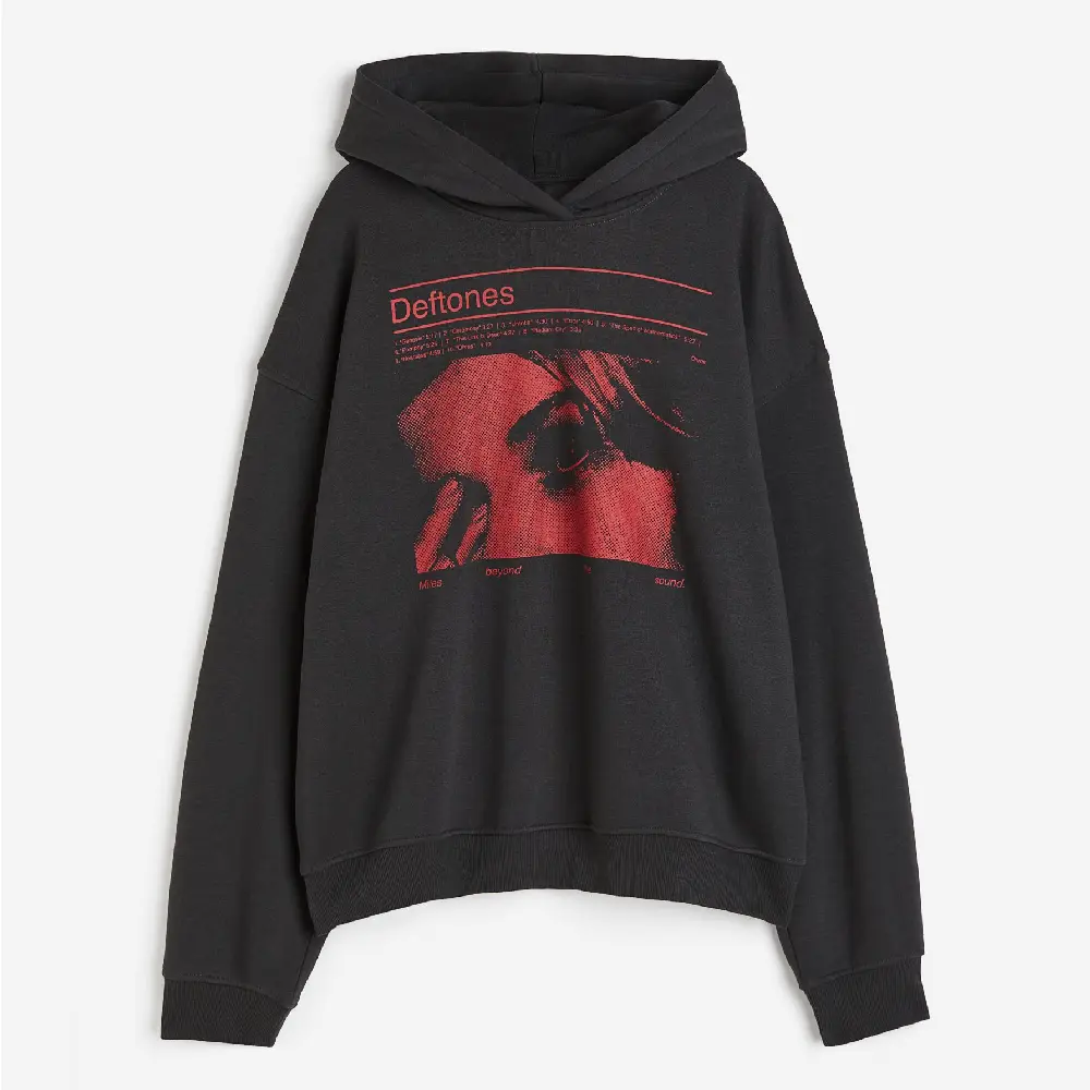 

Толстовка H&M Oversized With Motif Deftones, черный