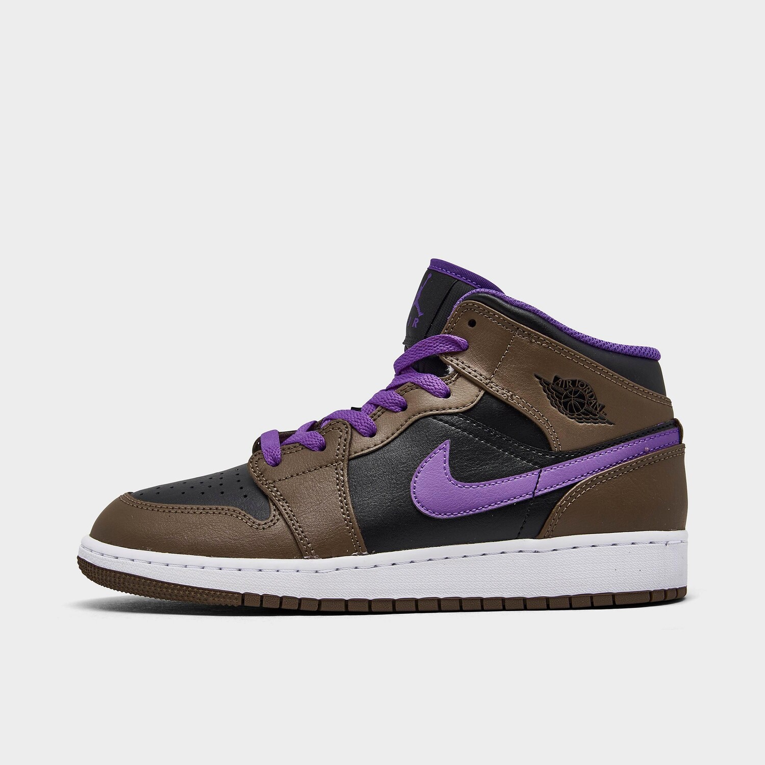 

Повседневная обувь Air Jordan Retro 1 Mid для больших детей, фиолетовый
