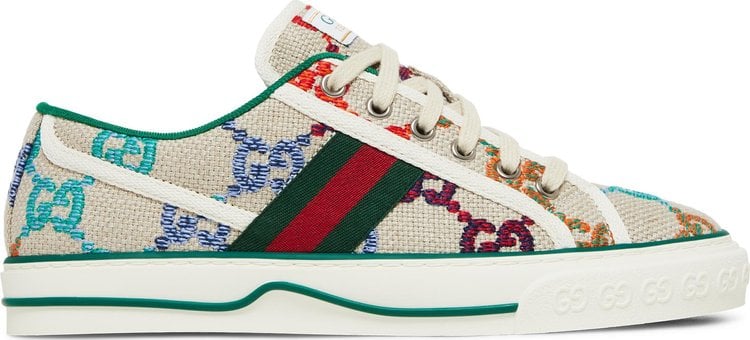 Кроссовки Gucci Wmns Tennis 1977 White Multi, белый - фото