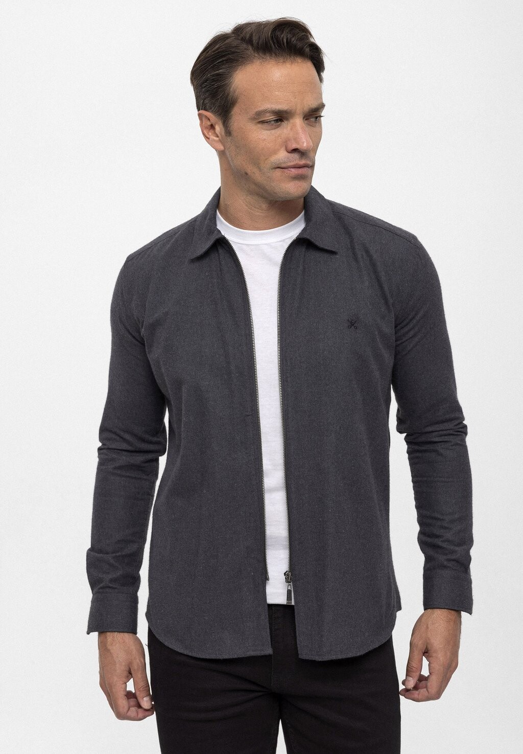 

Рубашка Basic Full-Zip Felix Hardy, цвет anthracite