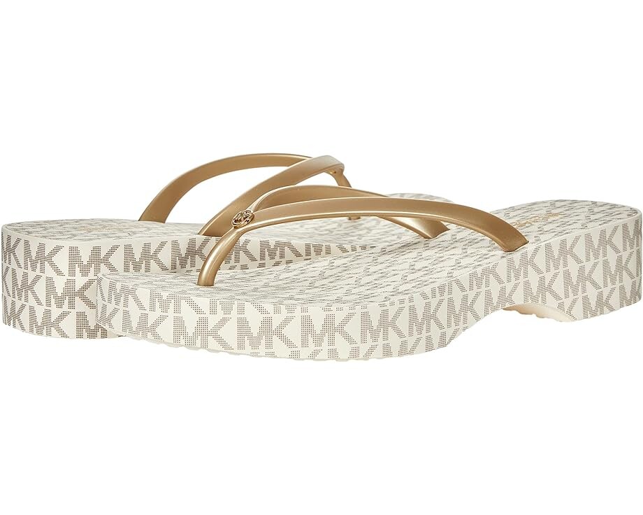 

Сандалии MICHAEL Michael Kors Lilo Flip-Flop, цвет Vanilla/Pale Gold