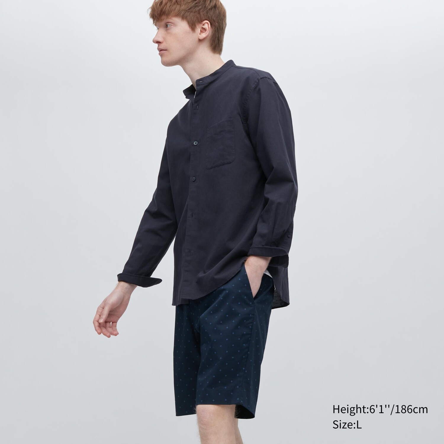 

Эластичные шорты узкого кроя Uniqlo, темно-синий