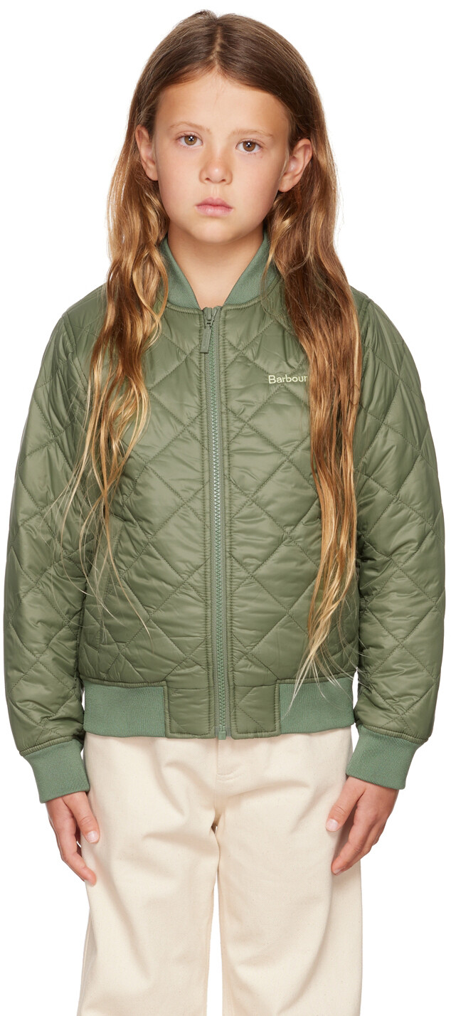 

Детская зеленая куртка Galento Barbour