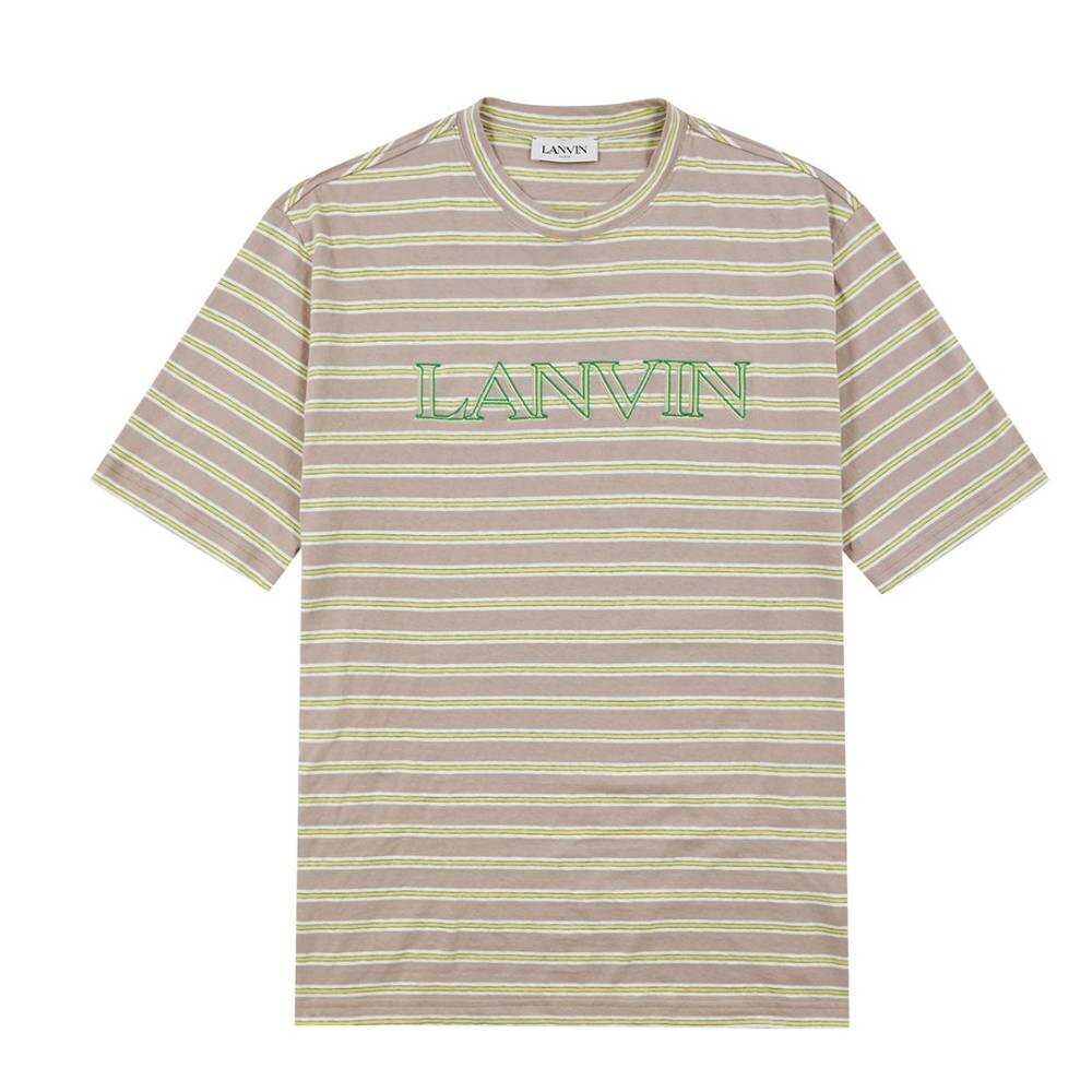 

Футболка Lanvin Classic Fit, белый/мультиколор