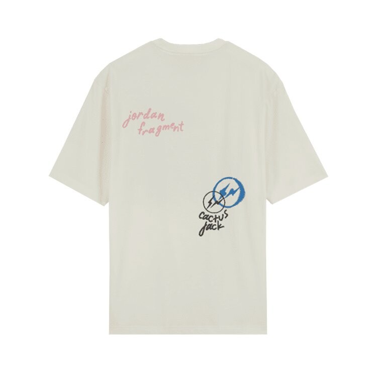 

Футболка Air Jordan x Travis Scott x Fragment Short-Sleeve Tee 'White', белый