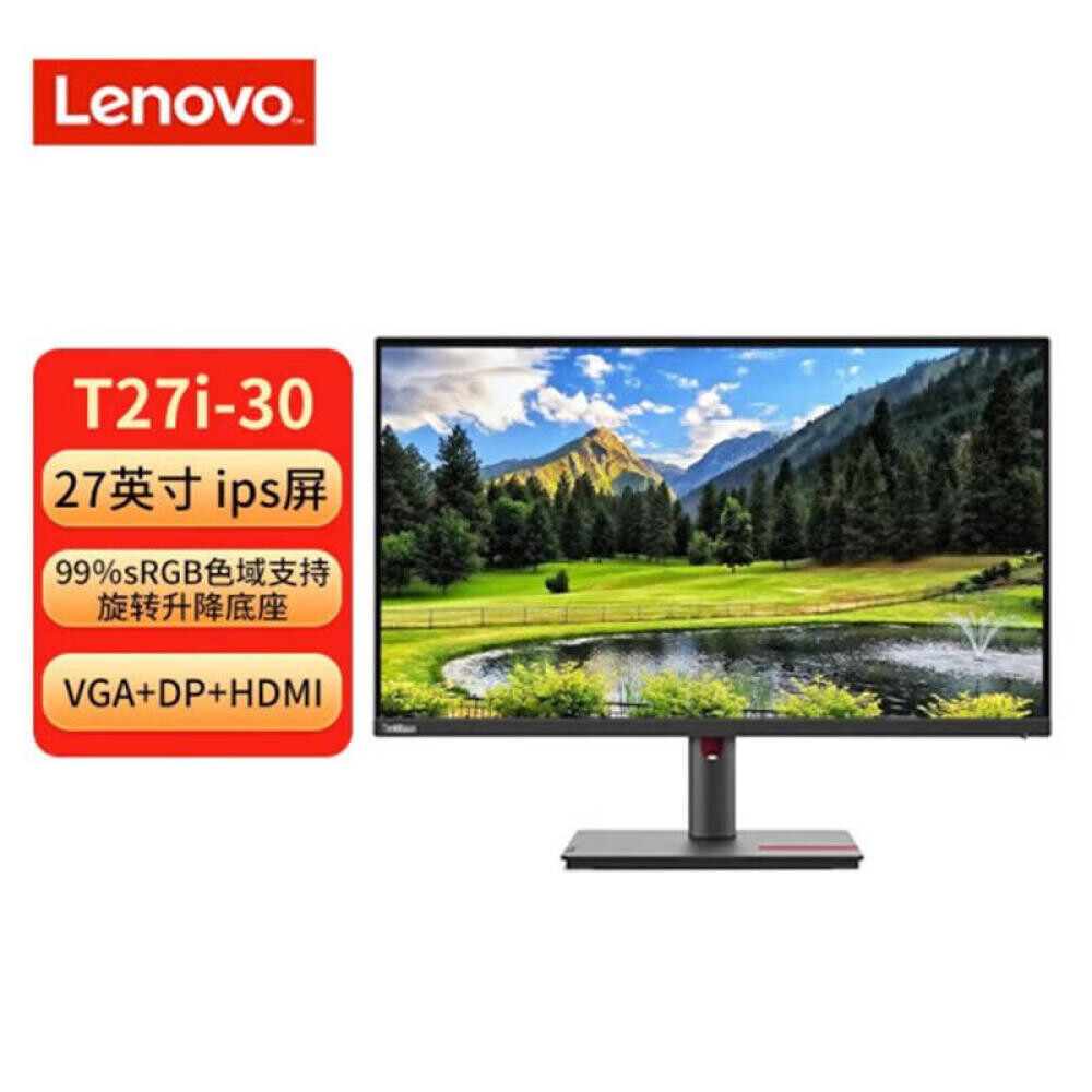 

Монитор Lenovo T27i-30 27" IPS Full HD 60Гц с узкой рамкой