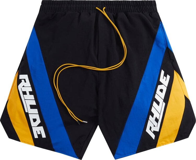

Шорты Rhude Hydro Short 'Black/Blue/Yellow', черный