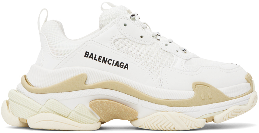 Balenciaga Triple s White logo